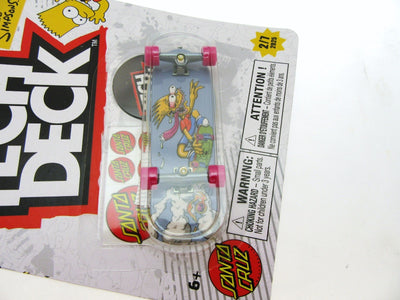 Tech Deck ~ Santa Cruz ~ Skateboard  / Fingerboard ~ The Simpsons ~ Bart
