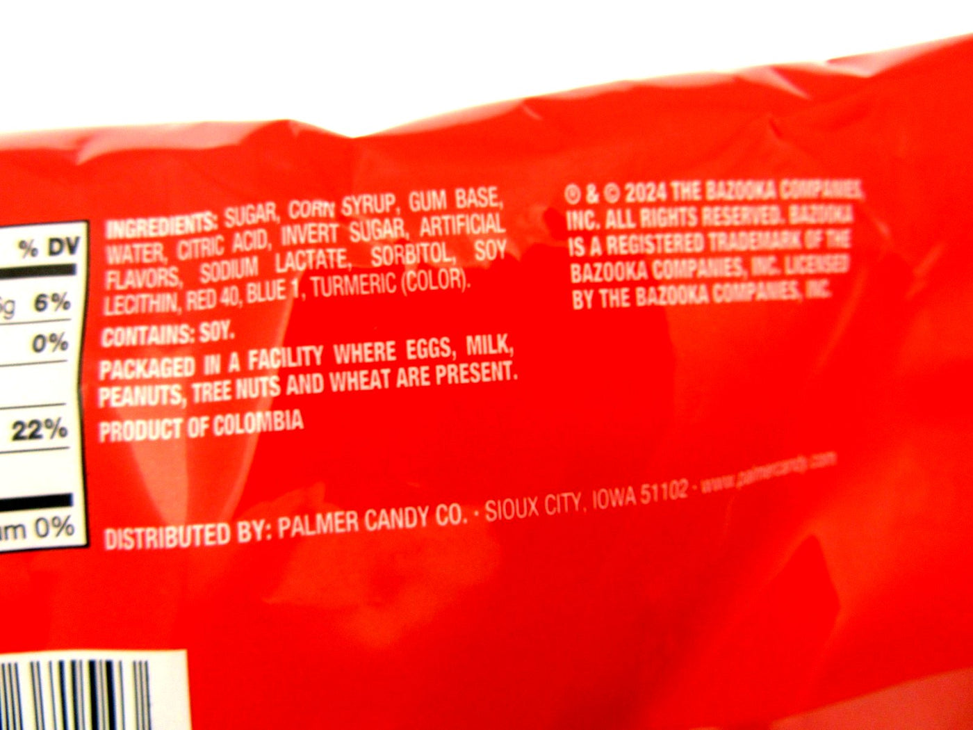 Bazooka Bubble Gum Lolli Pops 15oz Bag of Suckers