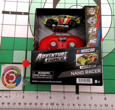 Nano Racer RC Car #53 Green ~ Nascar Adventure Force ~ Radio Control Fun