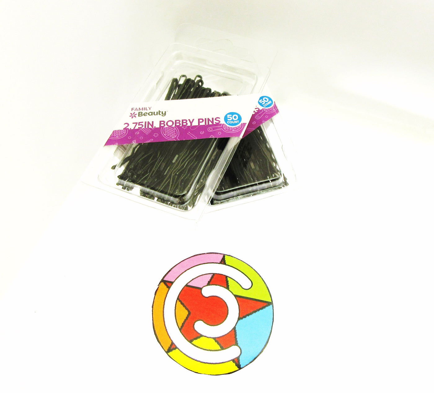 Family Beauty Hair Styling 2.75" Black Bobby Pins 100 pc Lot