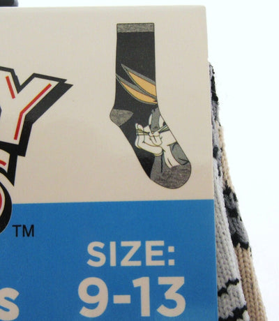 Bugs Bunny Looney Tunes ~ One Pair Crew Socks for Men Shoe Sizes 9 - 13