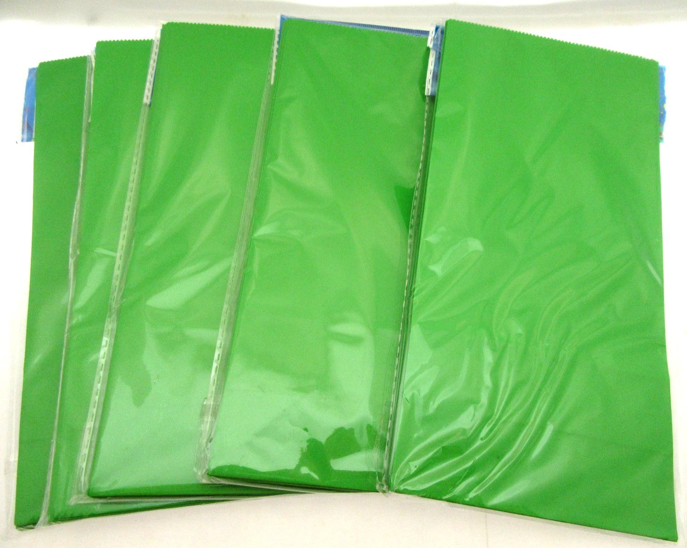 32 Green Treat Bags 5x9 inch Party Sacks