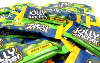 Jolly Rancher Stix Green Apple Sticks Hard Candy ~ 8oz ~ Half Pound