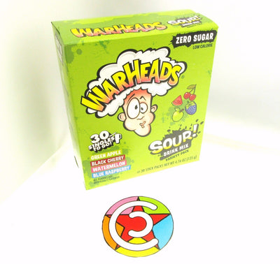 Warheads Variety Pack ~ 30 Packets Per Box ~ Sugar Free ~ Drink Mix