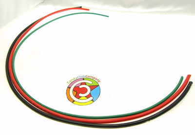 8 Gauge Copper Wire ( 28 inches ) ~ Stranded ~ Red, Black, Green Ground