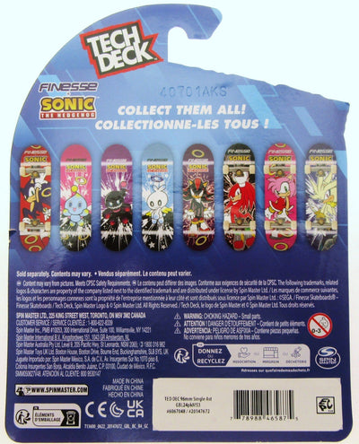 Tech Deck ~ Finesse ~ Skateboard / Fingerboard ~ Sonic ~ Spike