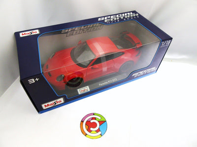 Porsche 911 GT3 ~ Red ~ 1:18 ~ Metal Die Cast ~ Maisto