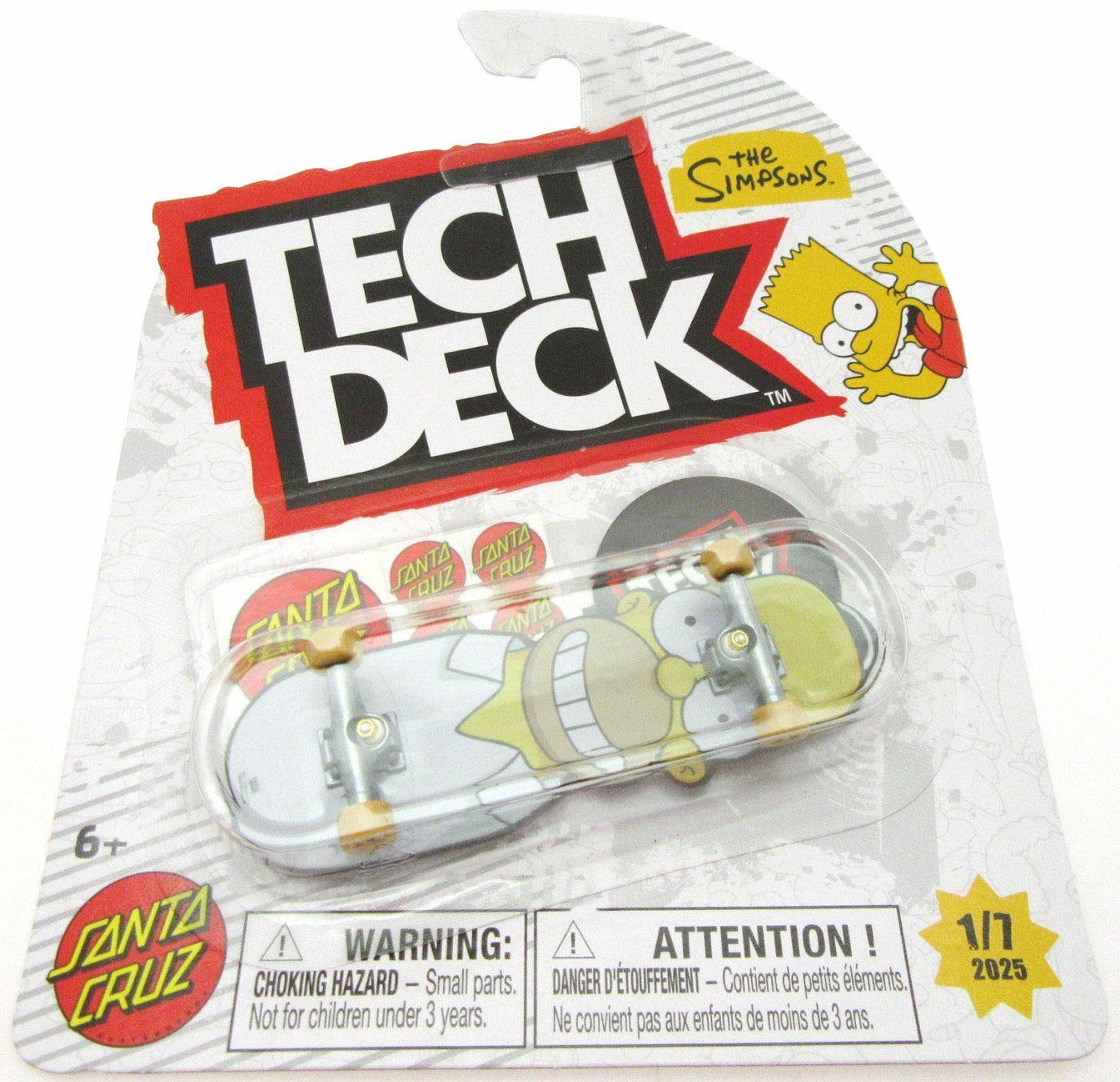 Tech Deck ~ Santa Cruz ~ Skateboard  / Fingerboard ~ The Simpsons ~ Homer