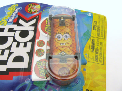 Tech Deck ~ Santa Cruz ~ Skateboard  / Fingerboard ~ Sponge Bob ~ Pineapple
