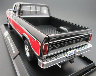 1979 Ford F150 Pick-up Truck ~ Black & Red ~ 1:18 ~ Die Cast ~ Maisto