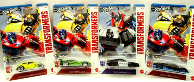 Transformers 1:64 Die Cast Cars ~ Lot of 4 Hot Wheels