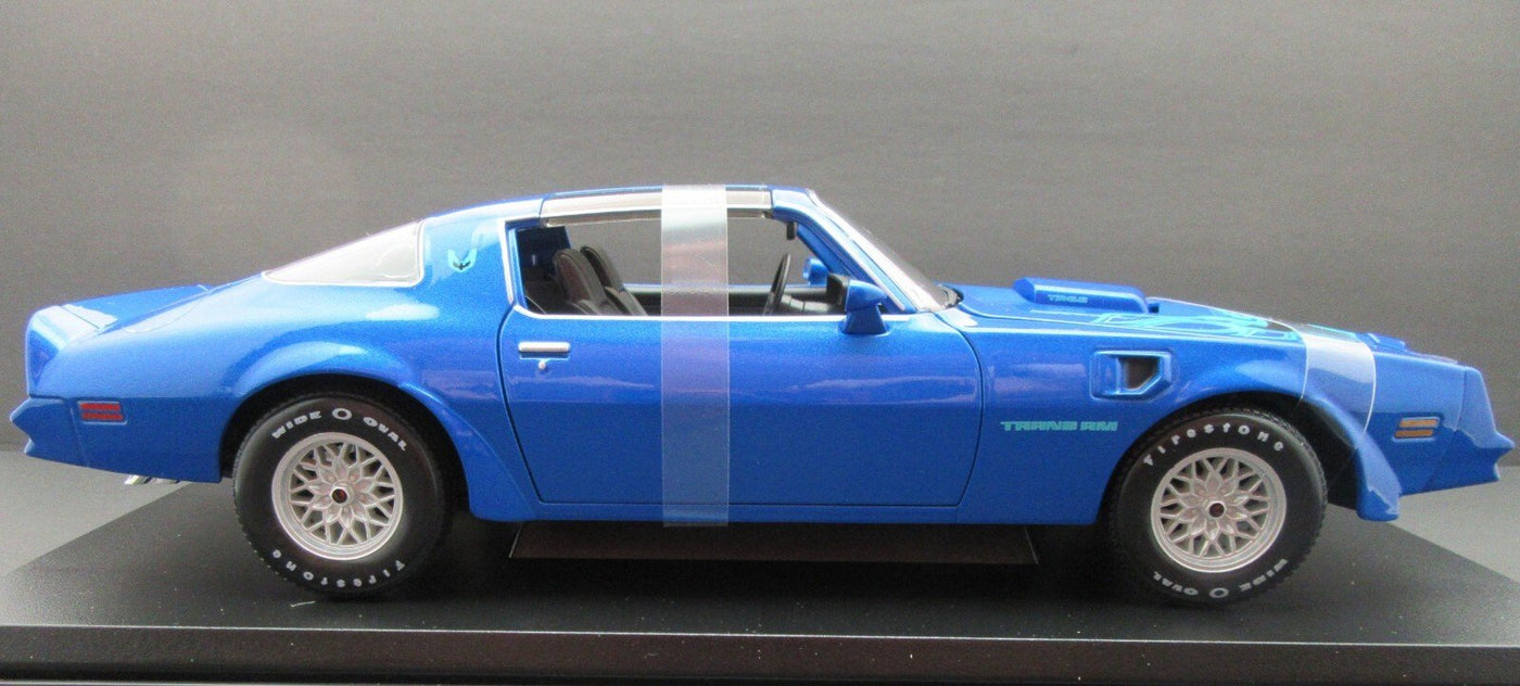 1977 Pontiac Firebird Trans Am ~ Blue ~ 1:18 ~ Metal Die Cast ~ Maisto