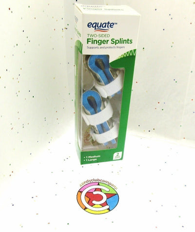 Finger Splints ~ Two Sided ~ 1 Medium - 1 Large ~ Protects Fingers