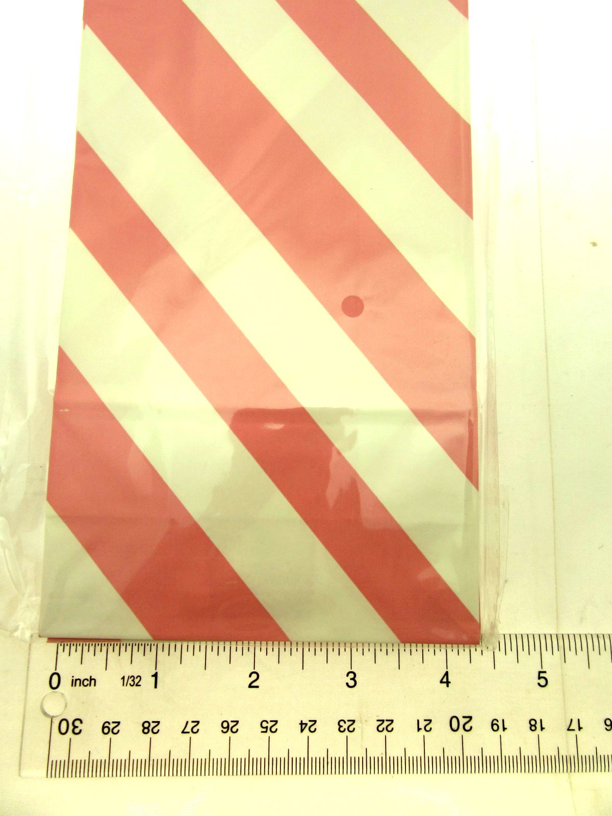 100 Pink  Striped Treat Bags 5x9 inch Party Sacks