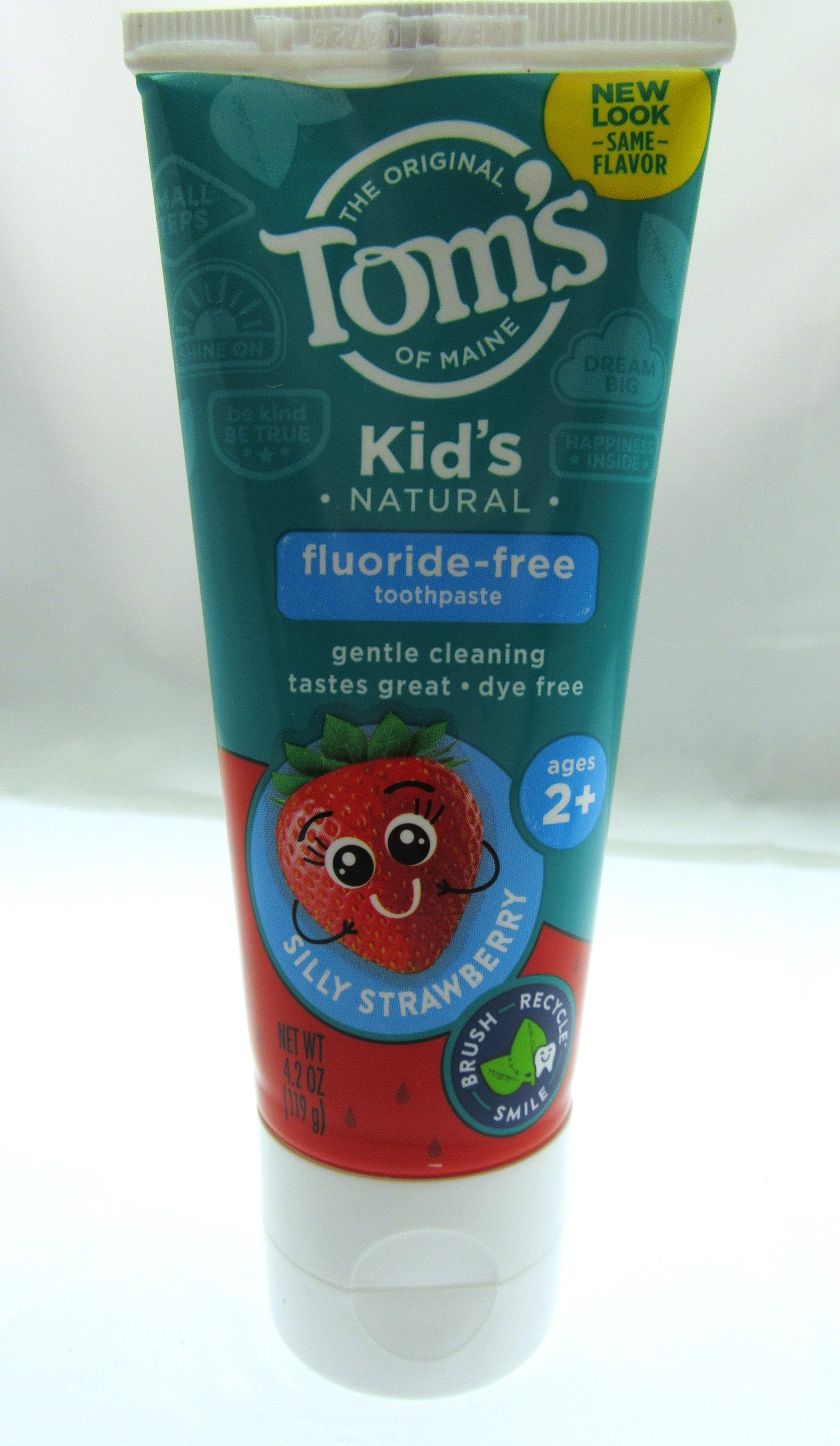 Tom's Fluoride Free Natural Childrens Toothpaste ~ Silly Strawberry ...