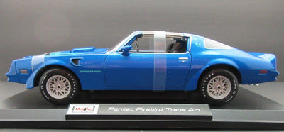 1977 Pontiac Firebird Trans Am ~ Blue ~ 1:18 ~ Metal Die Cast ~ Maisto