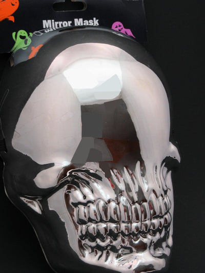 Creepy Eyeless Mirror Mask ~ Size Small ~ See Though ~ Halloween