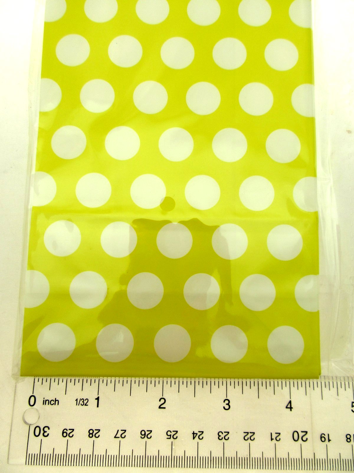 Yellow  Dots Treat Bags 5x9 inch Party Sacks