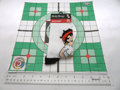 Betty Boop ~ One Pair Crew Socks for Men Shoe Sizes 9 - 13