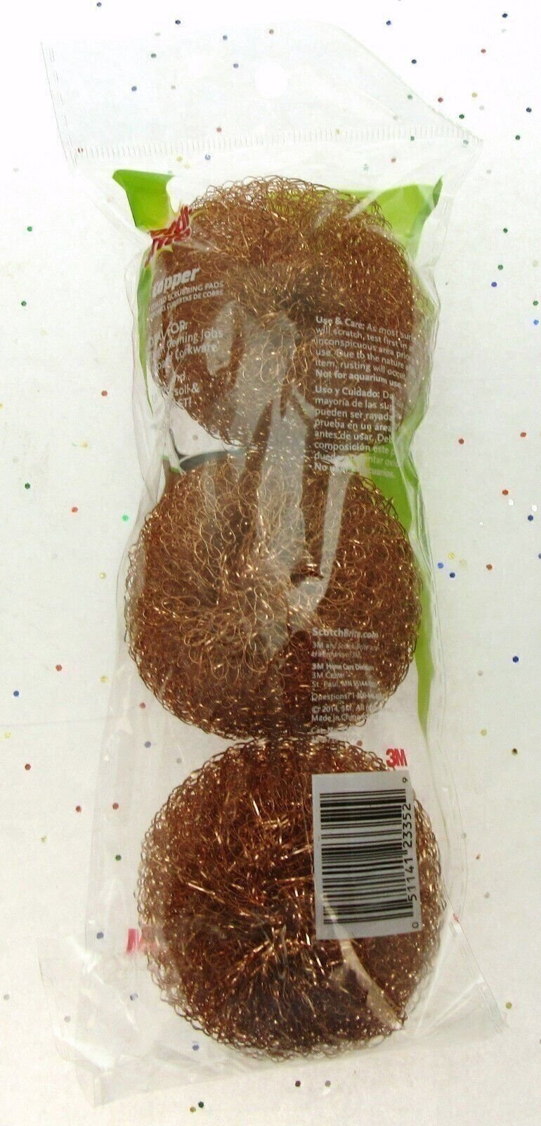 Scotch Brite Copper Coated Scrubber Pads ~ Pots Pans Grill and More ~ Lot of 2