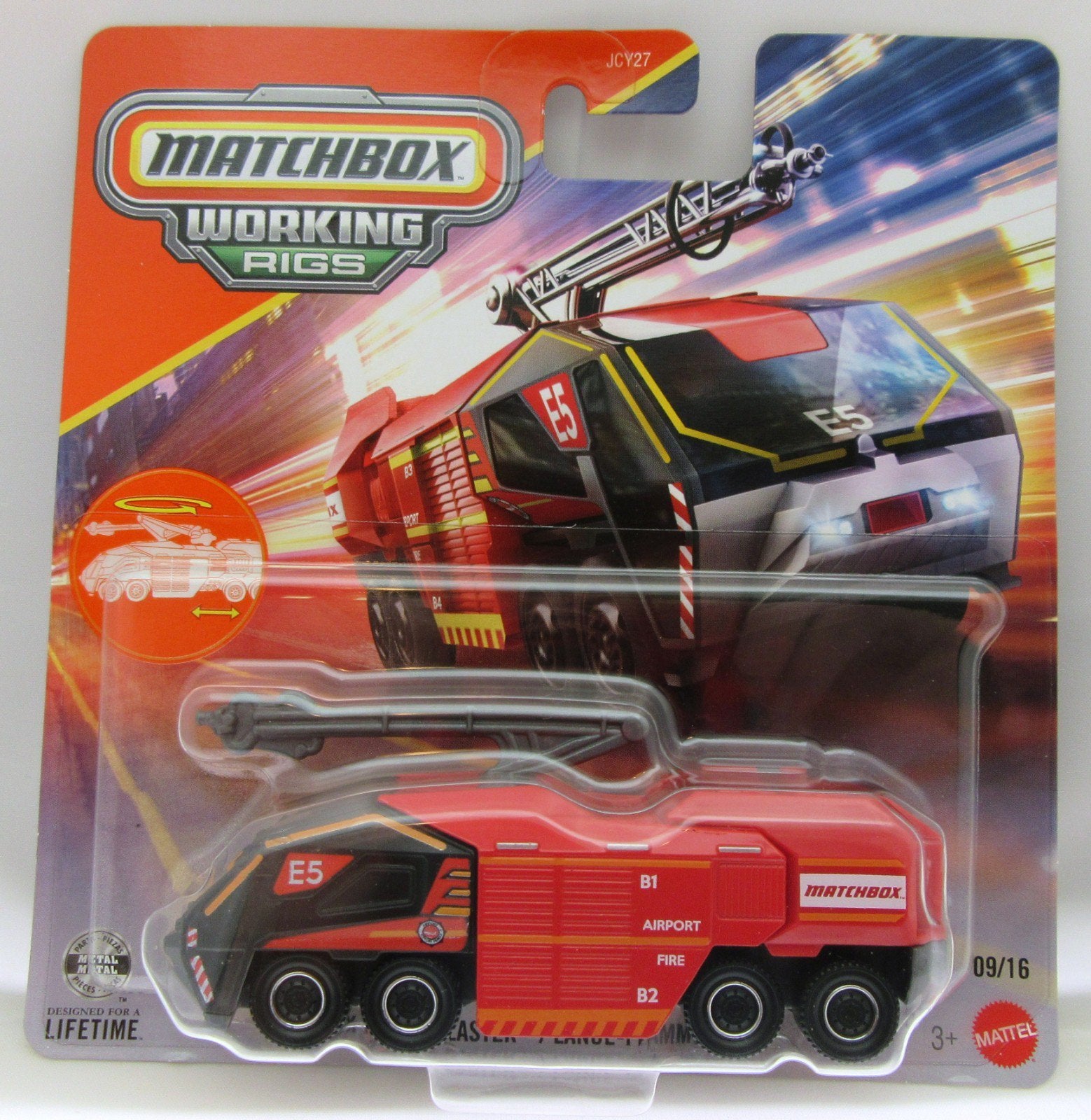 Matchbox Working Rigs ~ MBX Flame Blaster ~ Airport Fire ~ Metal ...