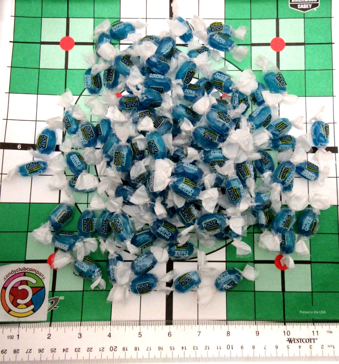 Jolly Rancher  ZERO SUGAR FREE 16oz Blue Raspberry Candy Candies 1lb Pound