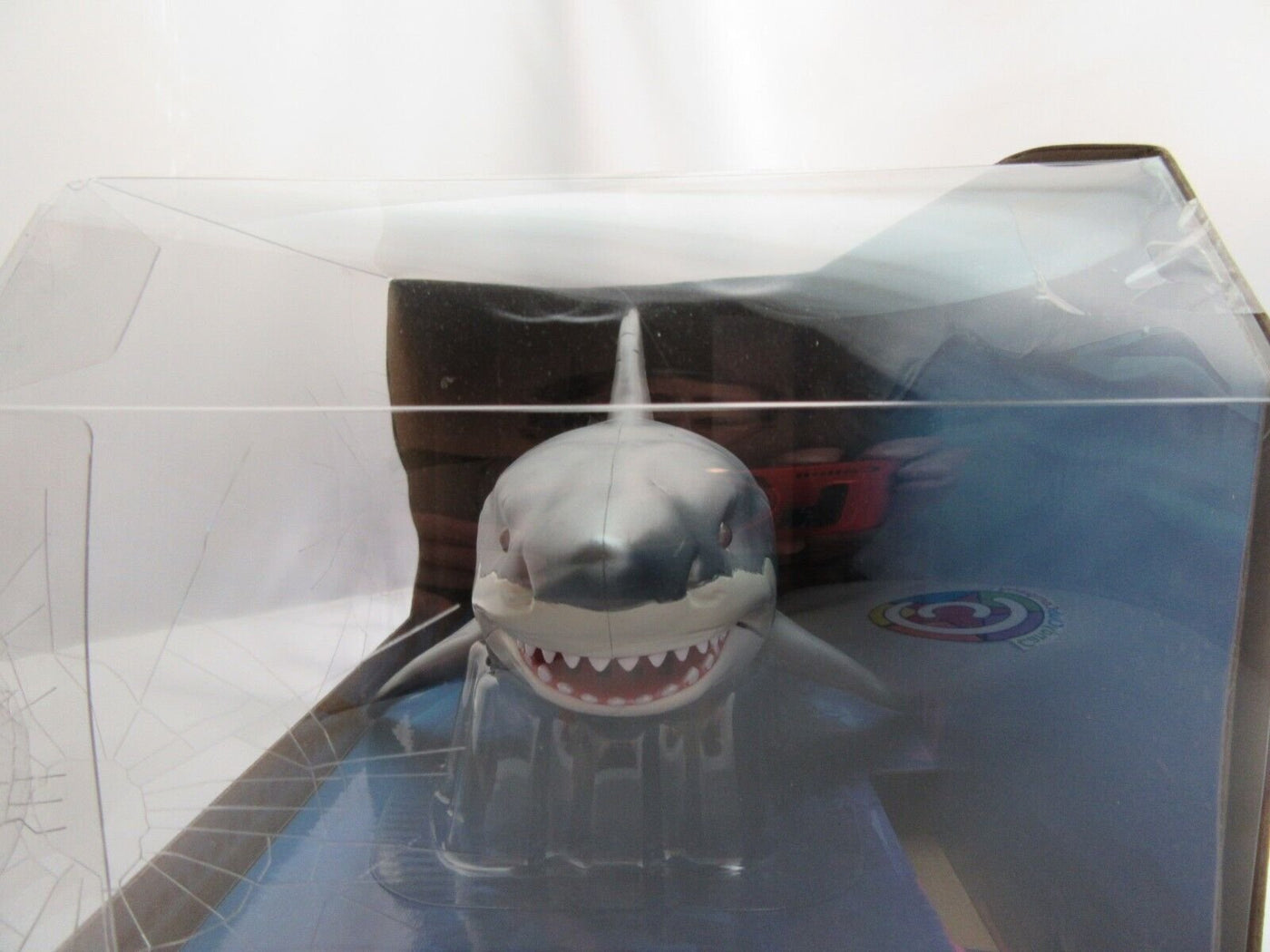 Robo Great White Shark Red Light up Eyes, Swims & Stalks Prey