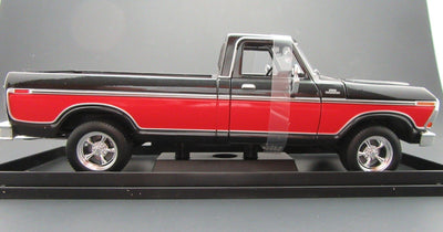 1979 Ford F150 Pick-up Truck ~ Black & Red ~ 1:18 ~ Die Cast ~ Maisto