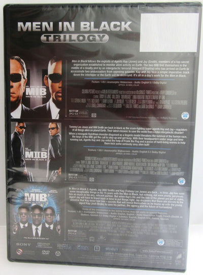 Men in Black Trilogy ~ Tommy Lee Jones, Will Smith ~ Movie~ New DVD