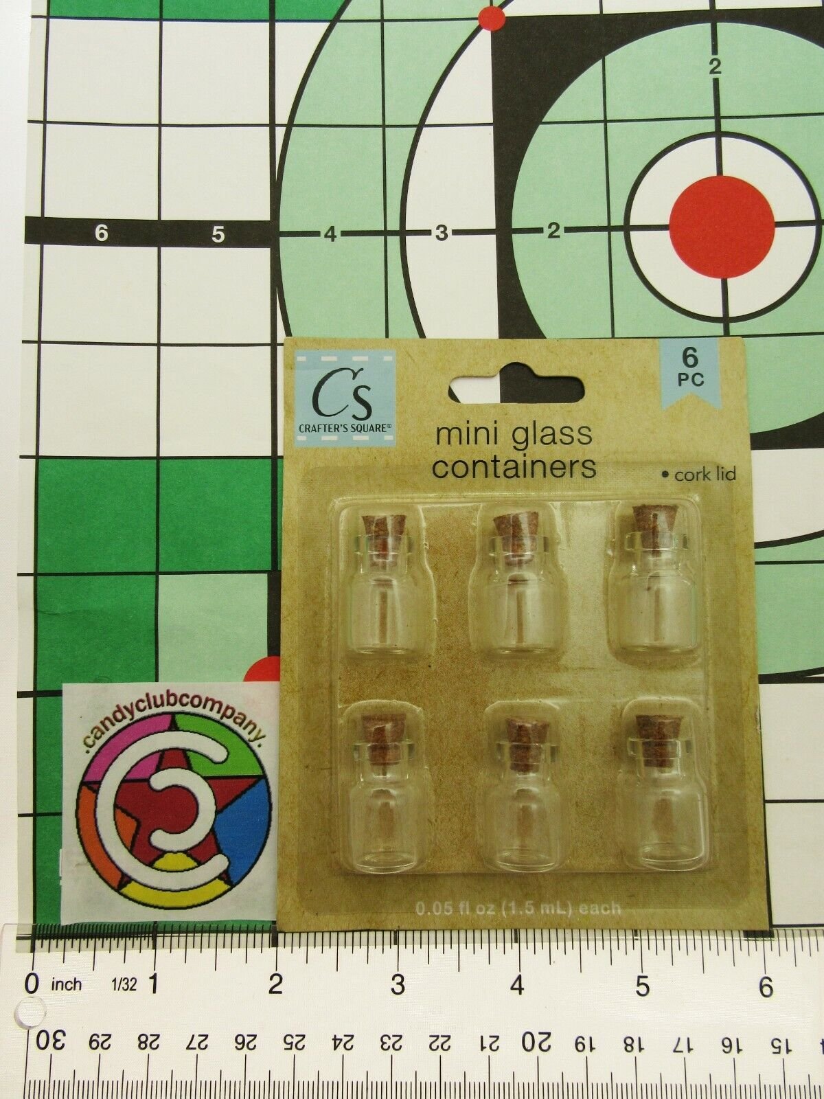 Miniature Glass Cork Lid Bottles - 6 Pack Mini Glass Containers Crafter's Square