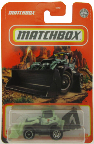 MBX Backhoe ~ Backhoe & Loader ~ Black & Teal ~ 1:64 Scale ~ Matchbox