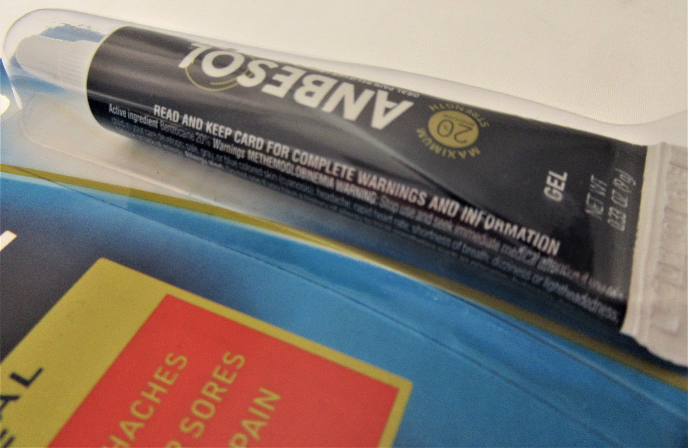 Anbesol Maximum Oral Anesthetic 20% Benzocaine Instant Toothache Pain Relief .33