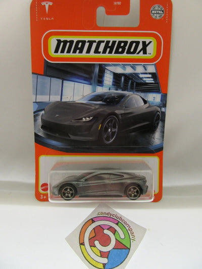 Matchbox ~ Tesla Roadster ~ Platinum ~ 1:64 Scale