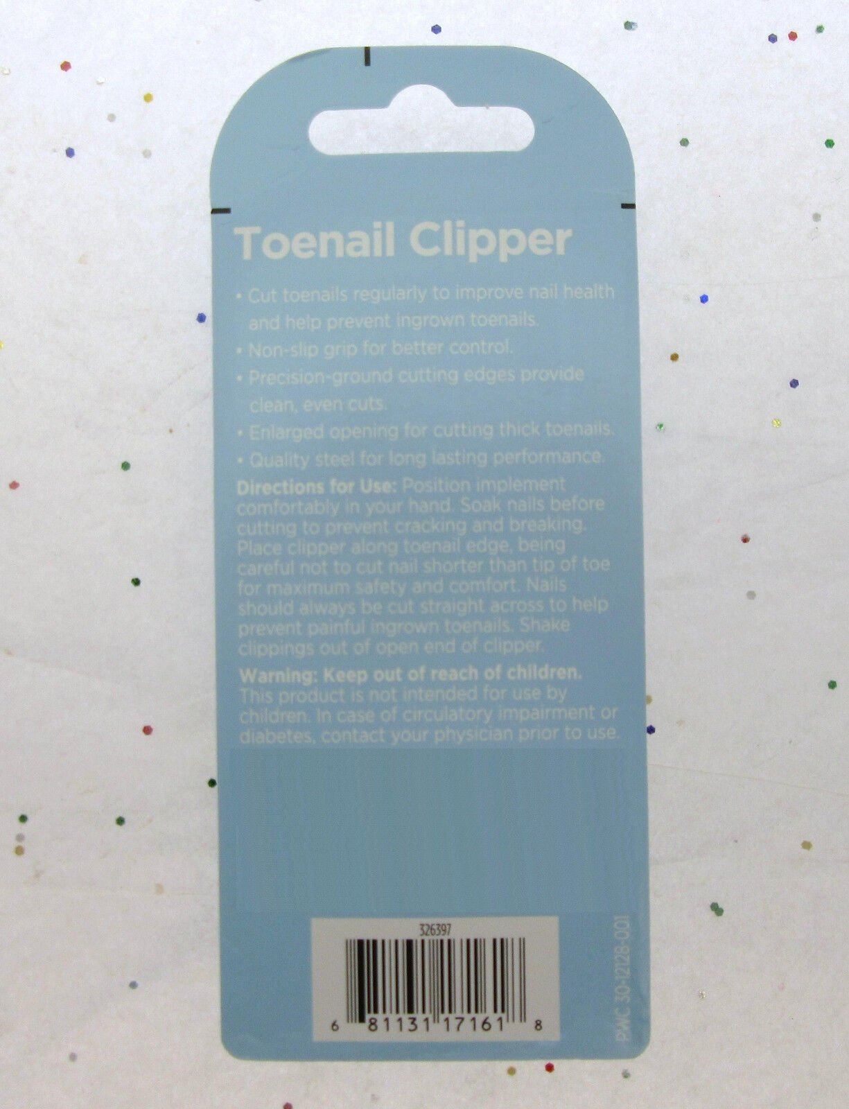 Toenail Clippers ~ Non Slip Grip ~ Toe Nail