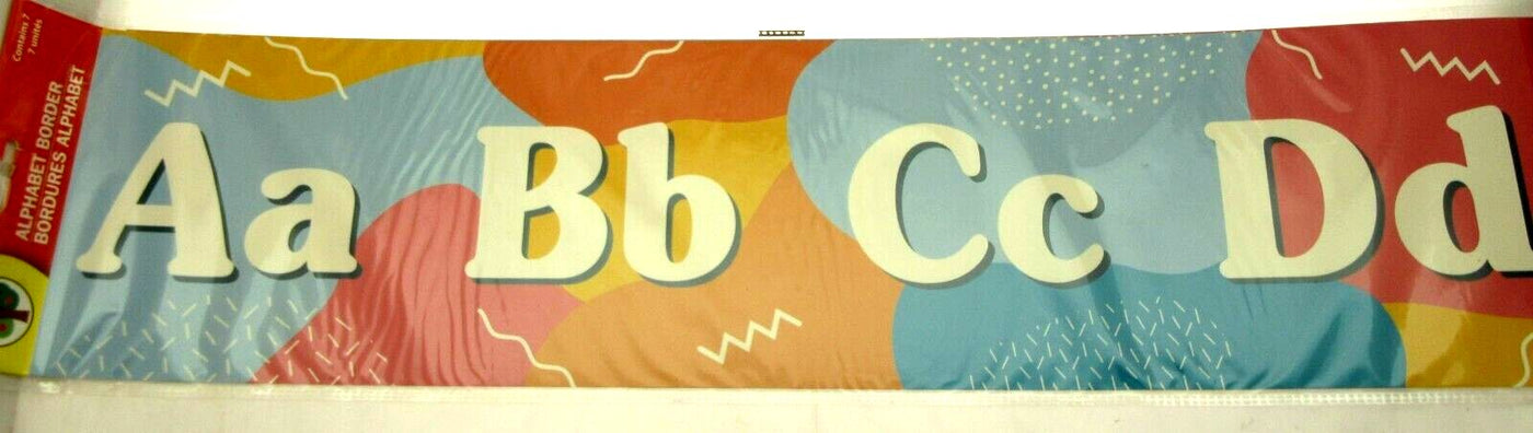 Teaching Tree Alphabet Border Educational Poster - Multicolor