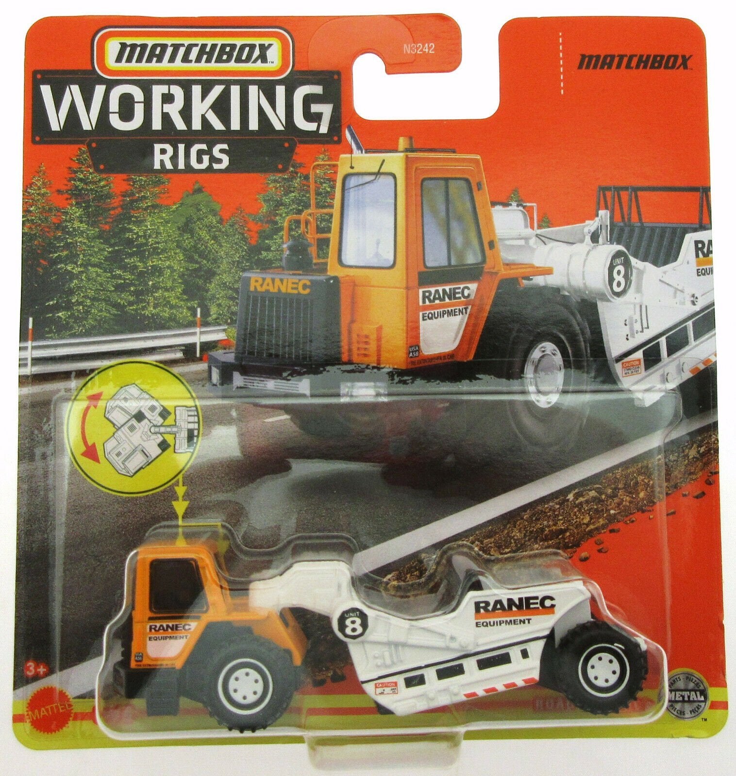 Matchbox Working Rigs ~ Ranec Road Scraper ~ Metal - Candy Candy Candy