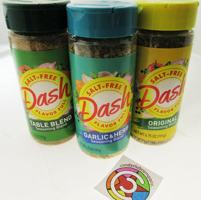 Mrs. Dash Lot 3 ~ Garlic Herb Table & Original Blend Salt Free No MSG Seasoning