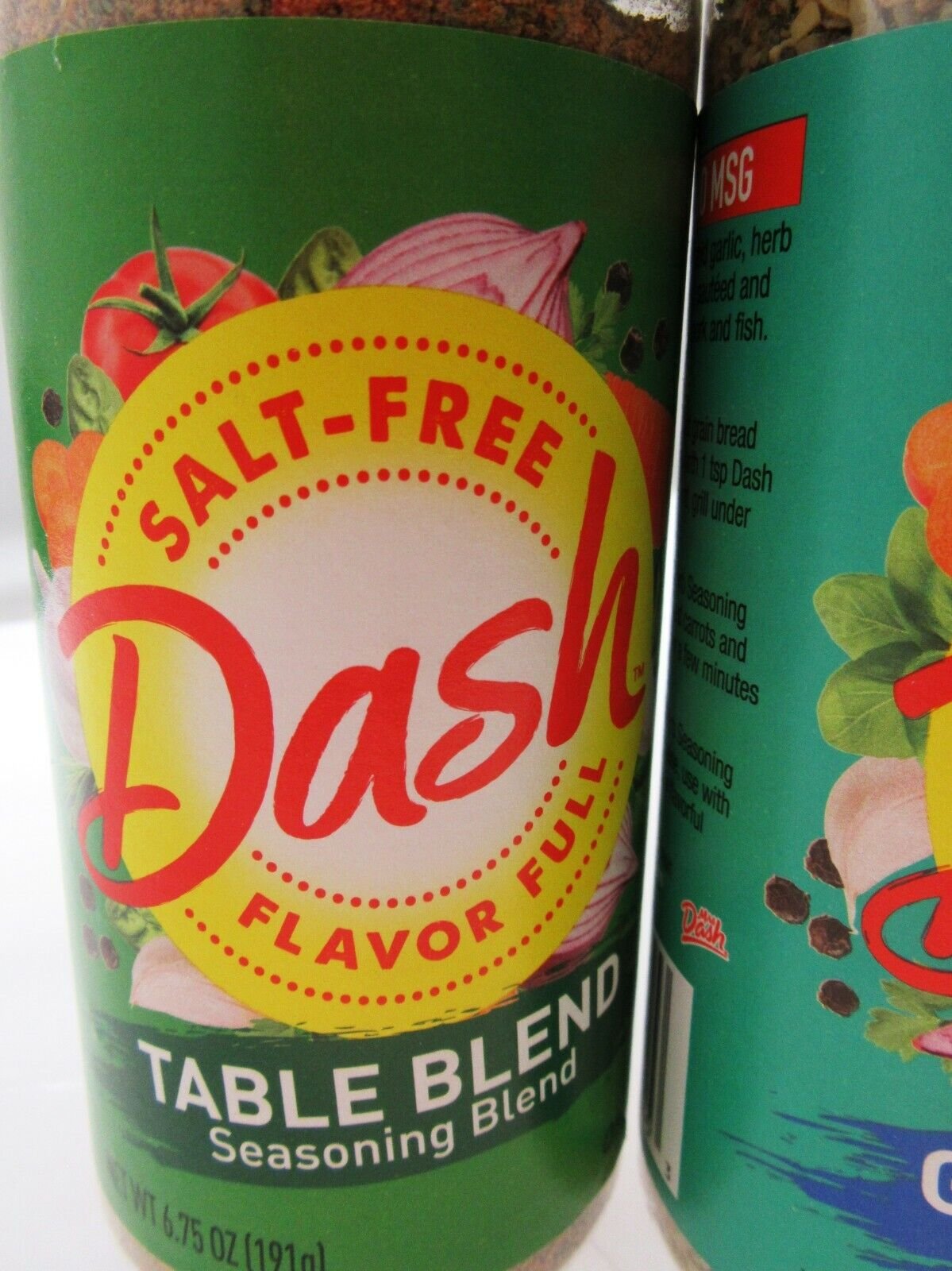 Mrs. Dash Lot 3 ~ Garlic Herb Table & Original Blend Salt Free No MSG Seasoning
