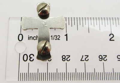 Rhinestone Cross Charms Chicago Screw Attachment ~ Lot of 10 ~ Jewelry Charm