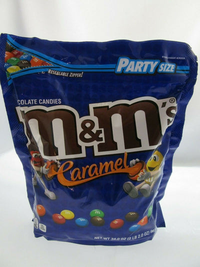 M&M's ~ Caramel ~ m and m ~ Candy ~ 34oz Party Size Bag