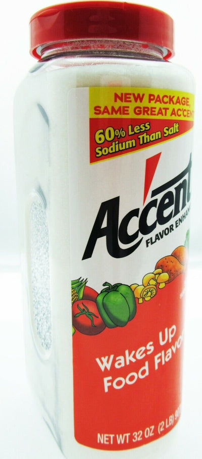 Large 32 oz Accent Flavor Enhancer seasoning kosher meat vegetables ~New Package