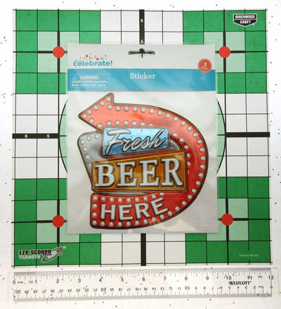 Fresh Beer Here Wall Sticker ~ 6.5 x 6.5 inch ~ Peel and Stick ~ Decor