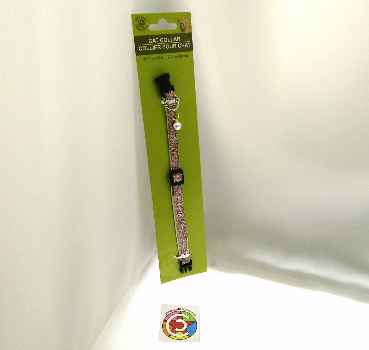 Cat Collar by Greenbrier Kennel Club ~ With Bell ~ Pink Sparkle!