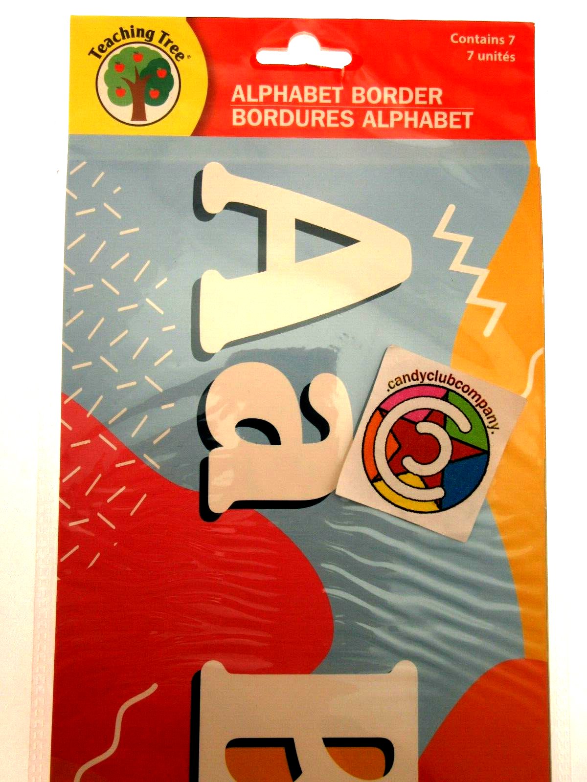 Teaching Tree Alphabet Border Educational Poster - Multicolor