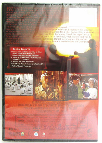 The Karate Kid ~ Ralph Macchio, Noriyuki "Pat" Morita ~ Movie ~ New DVD