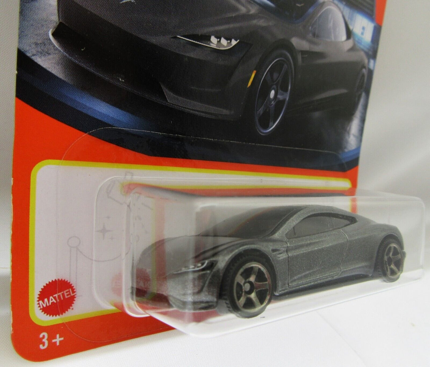 Matchbox ~ Tesla Roadster ~ Platinum ~ 1:64 Scale