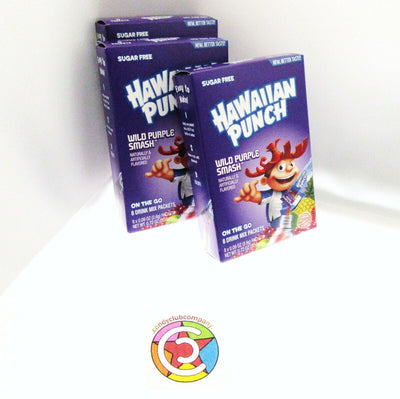 Hawaiian Punch Wild Purple Smash ~  Packets ~ Sugar Free ~ Drink Mix ~ Lot of 3