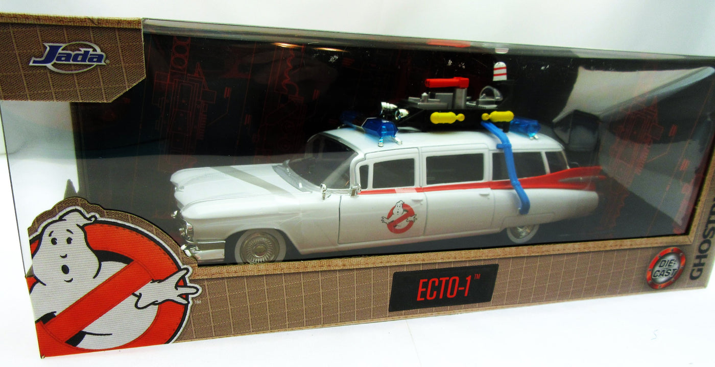 Ghostbusters ECTO-1 Diecast Car Jada Toys Hollywood Rides 1:24 White