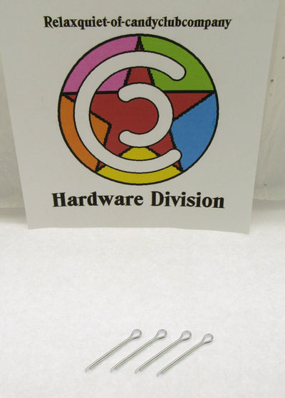 Cotter Split Pin ~ 3/32 inch x 1 inch ~ Extra Long ~ Zinc Plated ~ 4 Pack
