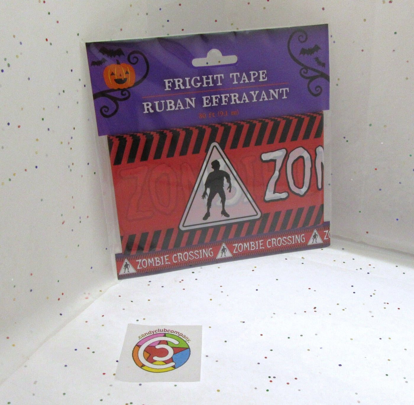 Fright Tape ~ Zombie Crossing ~ Halloween Decoration ~ 30 Feet